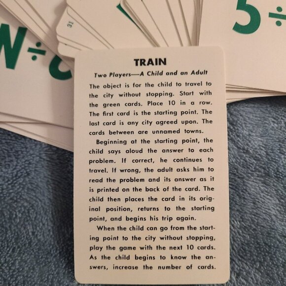 2 decks of WHITMAN math learning cards game for kids - Picture 3 of 4